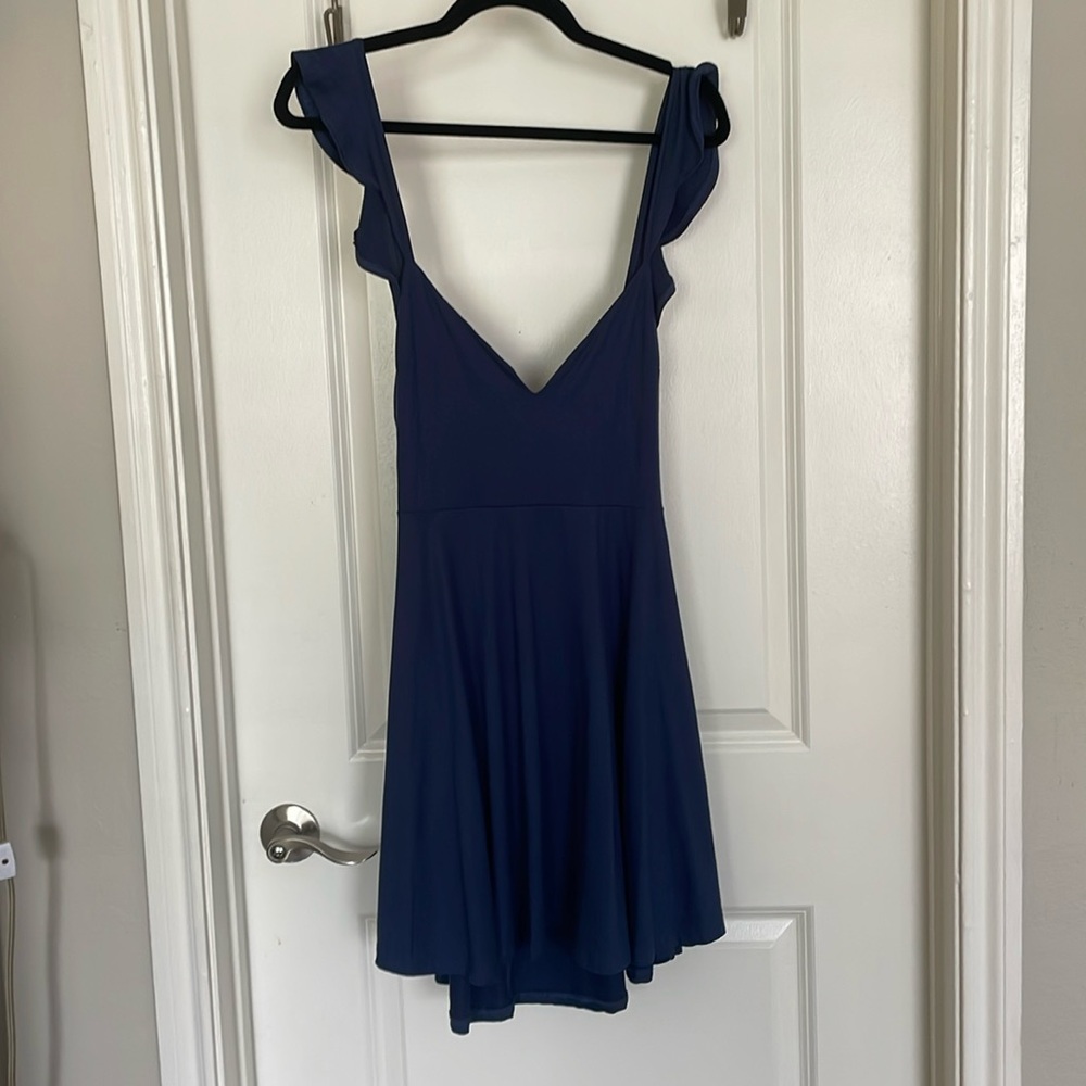 Blue mini dress
